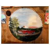 Large Saw Blade Artwork - 29" across