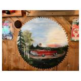 Large Saw Blade Artwork - 29" across