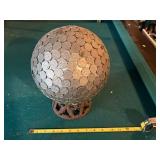 Globe Covered in Nickels on Base