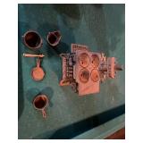 Cast Iron Miniature Stove Set