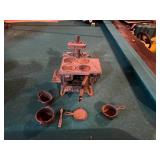 Cast Iron Miniature Stove Set