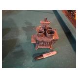 Cast Iron Miniature Stove Set