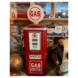 Gas Pump Decor with Shelves Inside - 33" Tall