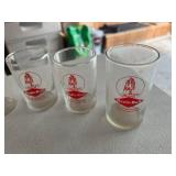 Vintage Grain Belt Beer Glasses