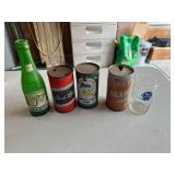Vintage Soda & Beer Cans, Pabst Blue Ribbon Glass