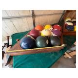 Large 9 Ball Pool Balls & Rack - Made From Bowling Balls - Large & Heavy