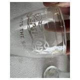 Vintage Pepsi Bottles & Glasses with Syrup Fill Line