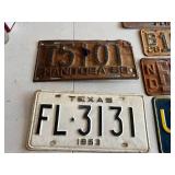 Vintage License Plates - 1920 Penna, 1928 MN, 1926 ND, 1950 Manitoba