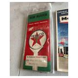 Vintage Gas Station Maps & Pegasus Glasses