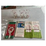 Vintage Gas Station Maps & Pegasus Glasses