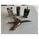Hood Ornament & Oil Cans