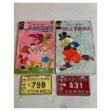 Comic Books & Bicycle License Plates