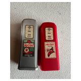 Gas Pump Salt & Pepper Shakers & Knife