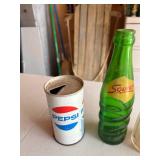 Old Soda Bottles & Can