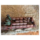 Cast Iron Wagon & Horses