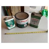 Texaco Oil Cans