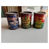 Vintage Grease Cans