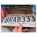 Box & Bag of License Plates