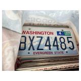 Box & Bag of License Plates
