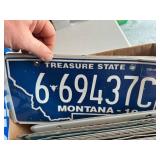 Box & Bag of License Plates