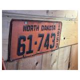 1950 ND License Plate