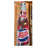 Pepsi-Cola Reproduction Bottle Sign