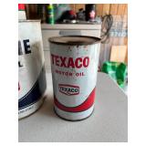Texaco Oil Cans
