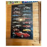 4 Different Corvette Posters