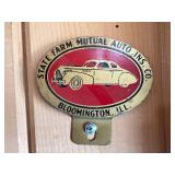 State Farm Mutual Auto Ins Co Vintage License Plate Topper