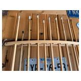 Pool Sticks & Rack