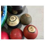 Vintage Balls - Pool Balls, Bouncy Balls, Cannon Balls