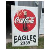 Coca-Cola Eagles Sign