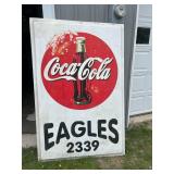Coca-Cola Eagles Sign