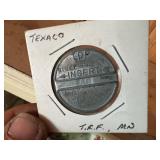 Wood Display Cabinet & Contents