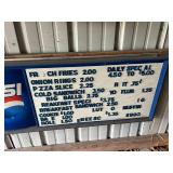 Pepsi Menu Board