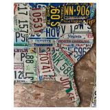 Large Map Of United Stated Made From License Plates