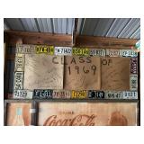 1969 License Plates of Various States & 1950 MN Plate
