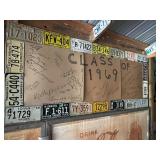 1969 License Plates of Various States & 1950 MN Plate