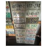 Board Full of Mexican License Plates