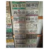 Board Full of Mexican License Plates