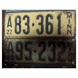 MN License Plated 1918 - 1925