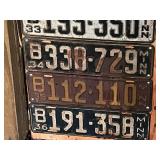 MN License Plates 1931 - 1936