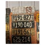 MN License Plates 1915-1917 & 1937 - 1940