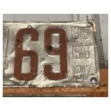 MN License Plates 1915-1917 & 1937 - 1940