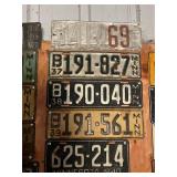 MN License Plates 1915-1917 & 1937 - 1940