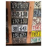 MN License Plates 1946 - 1951
