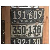 MN License Plates 1946 - 1951