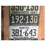 MN License Plates 1946 - 1951