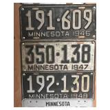 MN License Plates 1946 - 1951