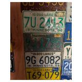 MN License Plates 1952 - 1965